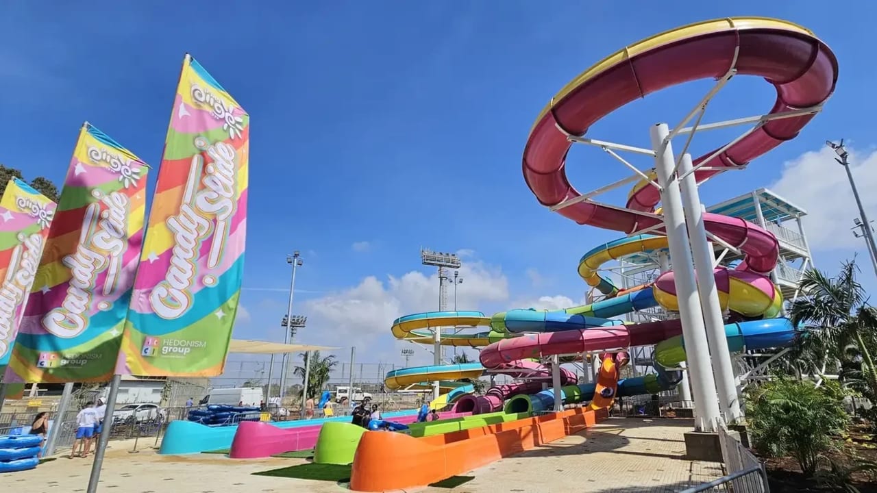 The Candy Slide at the Shefayim Water Park