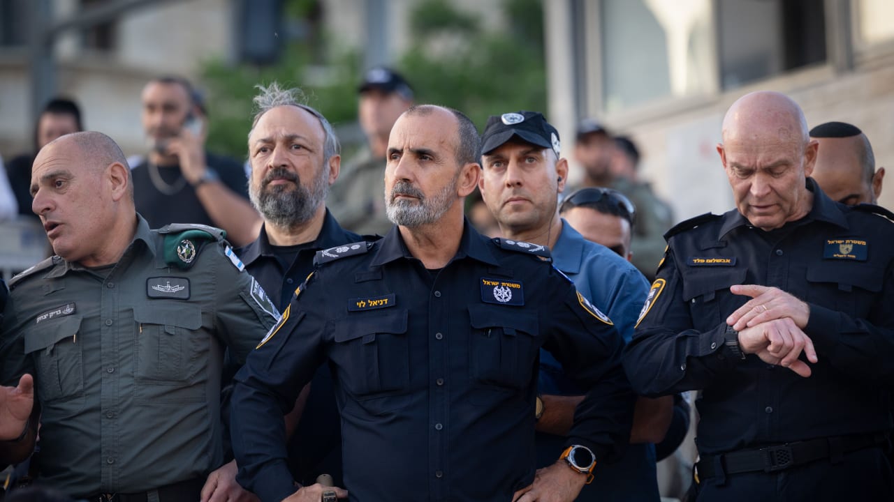 Police Chief Daniel Levy seen at Damascus Gate in Jerusalem's Old City during Jerusalem Day. May 14, 2026.