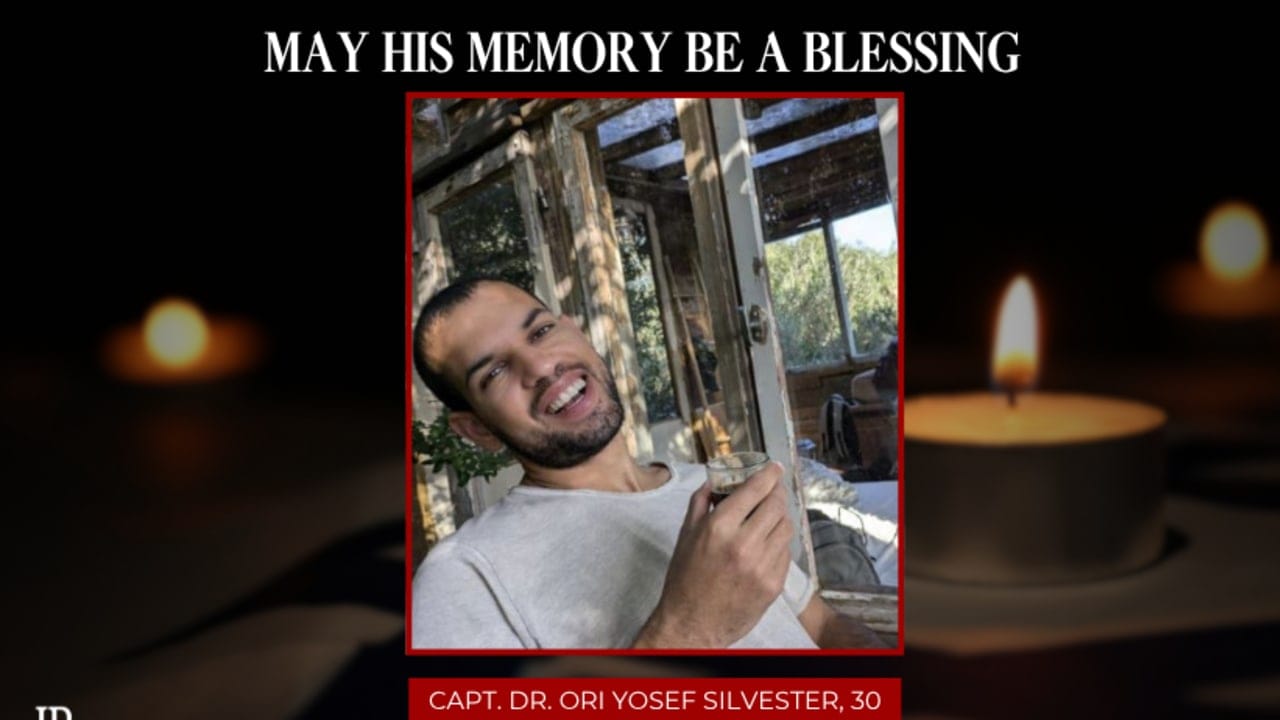 Captain Doctor Ori Yosef Silvester, 30 years old from Tel Aviv, killed in southern Lebanon, June 1, 2026.