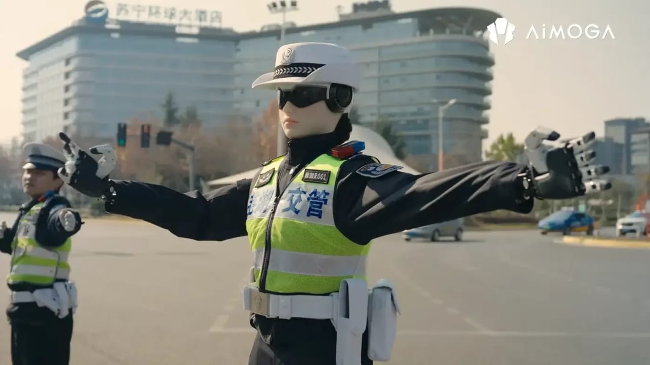 The robots that direct traffic and answer questions on the street