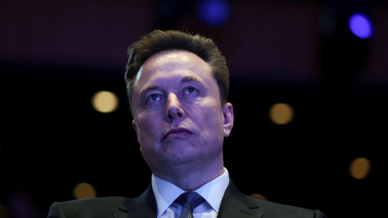 Elon Musk attends the U.S.-Saudi Investment Forum in Washington, D.C., U.S., November 19, 2025. 