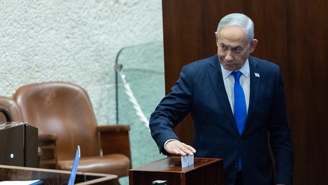 Israeli Prime Minister Benjamin Netanyahu attends the State Comptroller elections at the plenum of the Knesset, in Jerusalem, June 3, 2026.