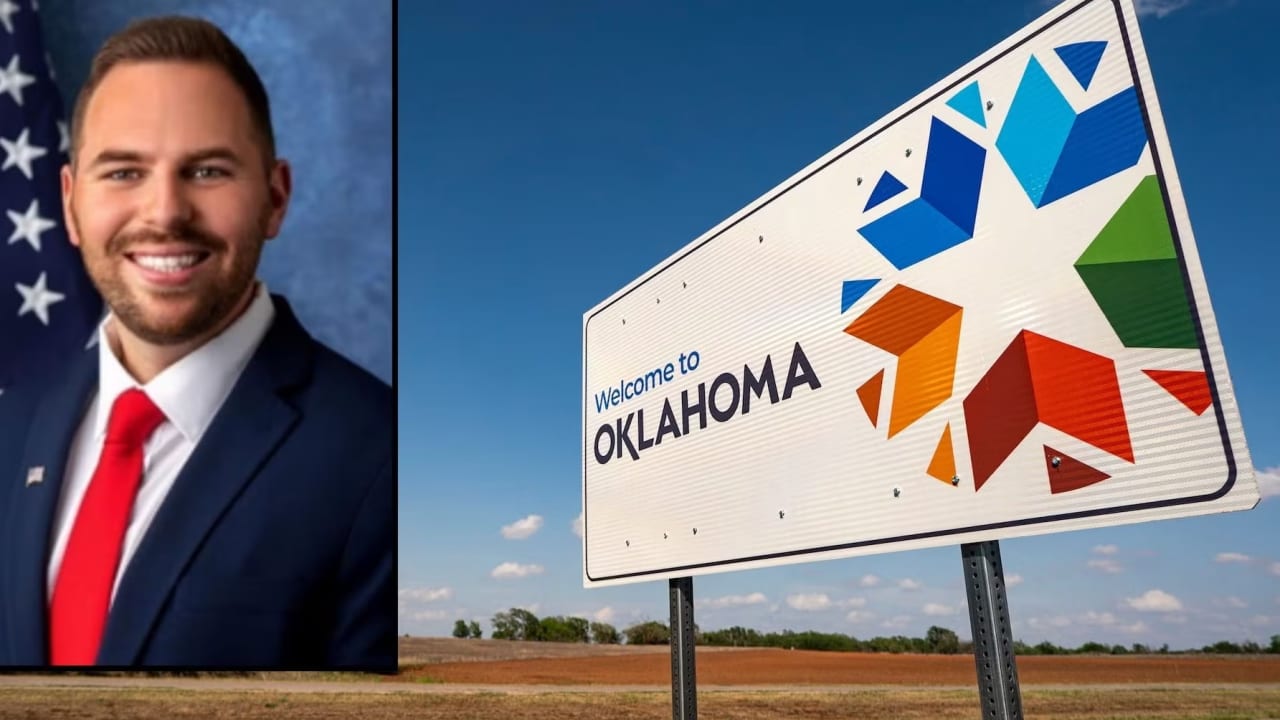 Jackson Lahmeyer, the founder of Pastors for Trump and a congressional candidate for Oklahoma's 1st District House seat. (Al Drago/Getty Images/Ballotpedia)