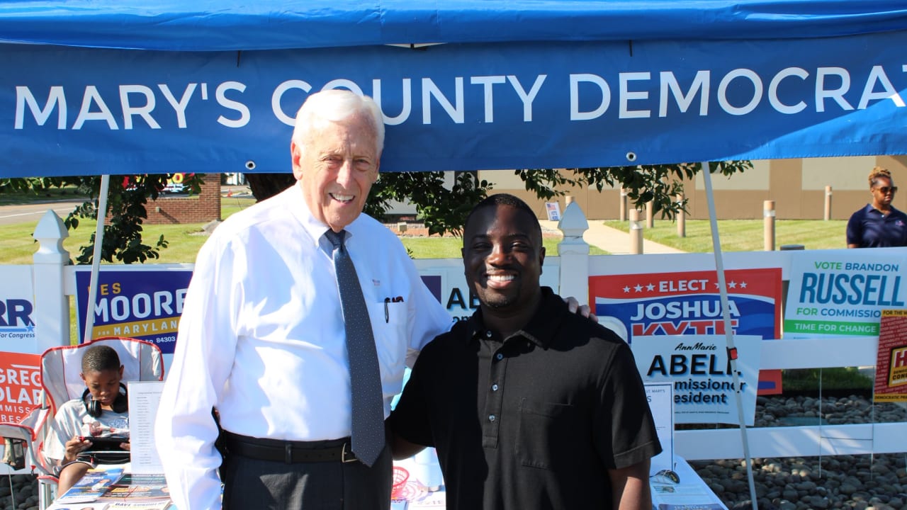 Adrian Boafo together with outgoing Representative Steny Hoyer, June 17, 2025