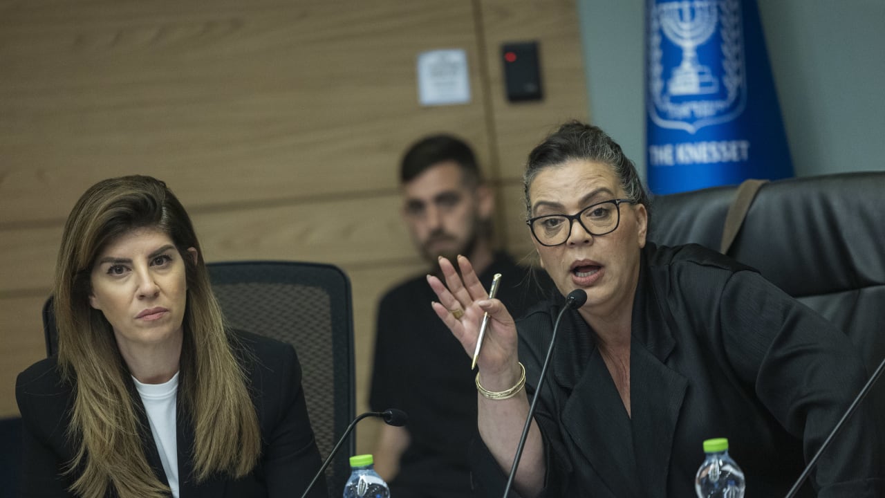 MK GALIT Distel Atbaryan leads the Special Committee for the Communications Law at the Knesset, the Israeli parliament in Jerusalem, June 29, 2026.