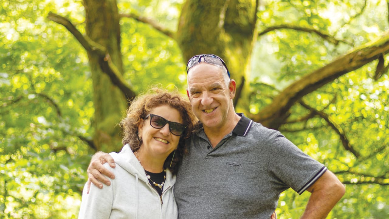 Esther and Stevie Marcus married in 1991 and lived in Kibbutz Alumim, which was attacked on Oct. 7.