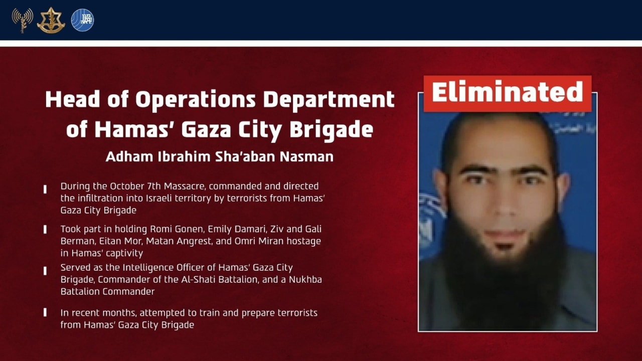 IDF, Shin Bet kill senior Hamas Oct. 7 commander who held several Gaza hostages captive
