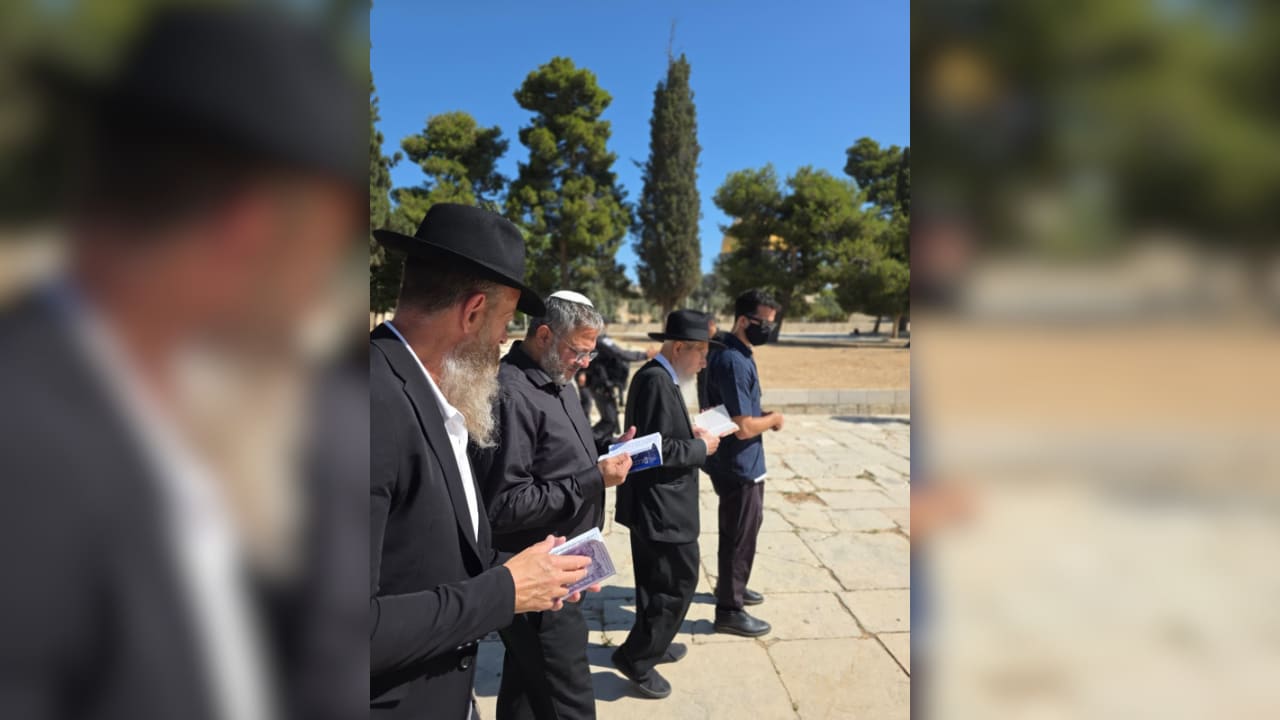 National Security Minister Itamar Ben-Gvir on Temple Mount, Tisha B'Av, July 23, 2026.