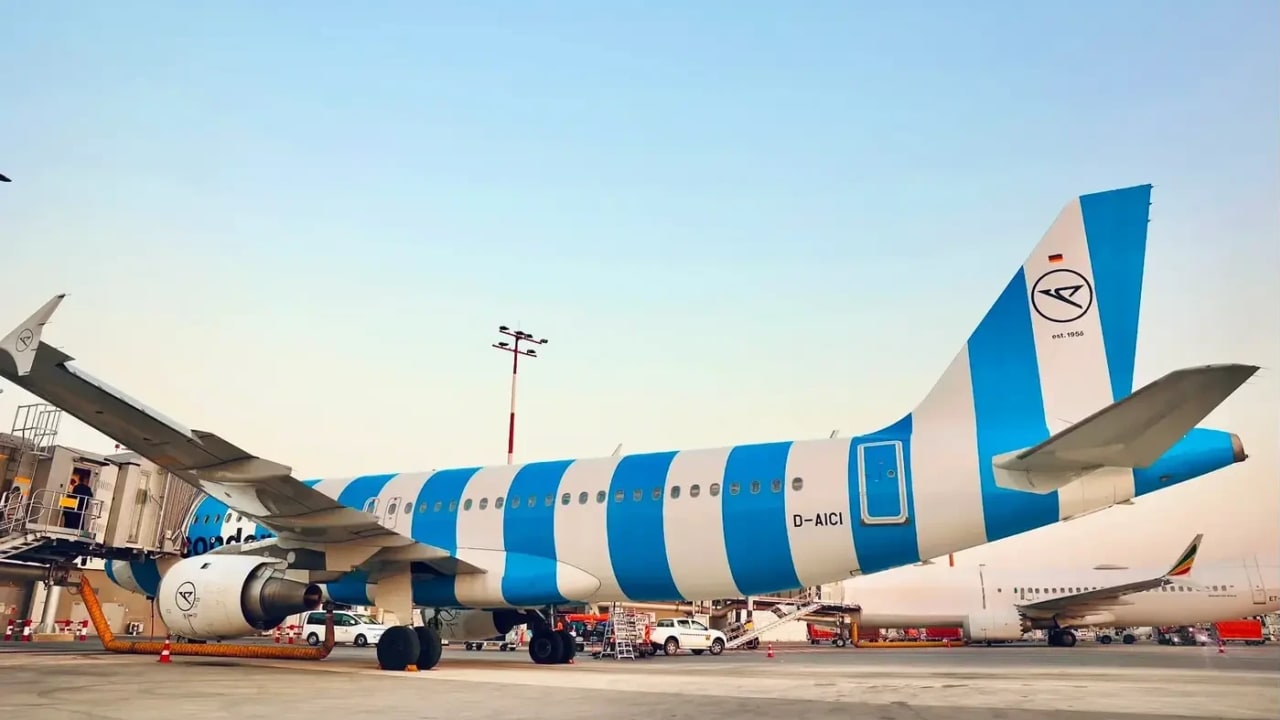 Willkommen! A Condor aircraft at Ben Gurion Airport, August 1, 2026