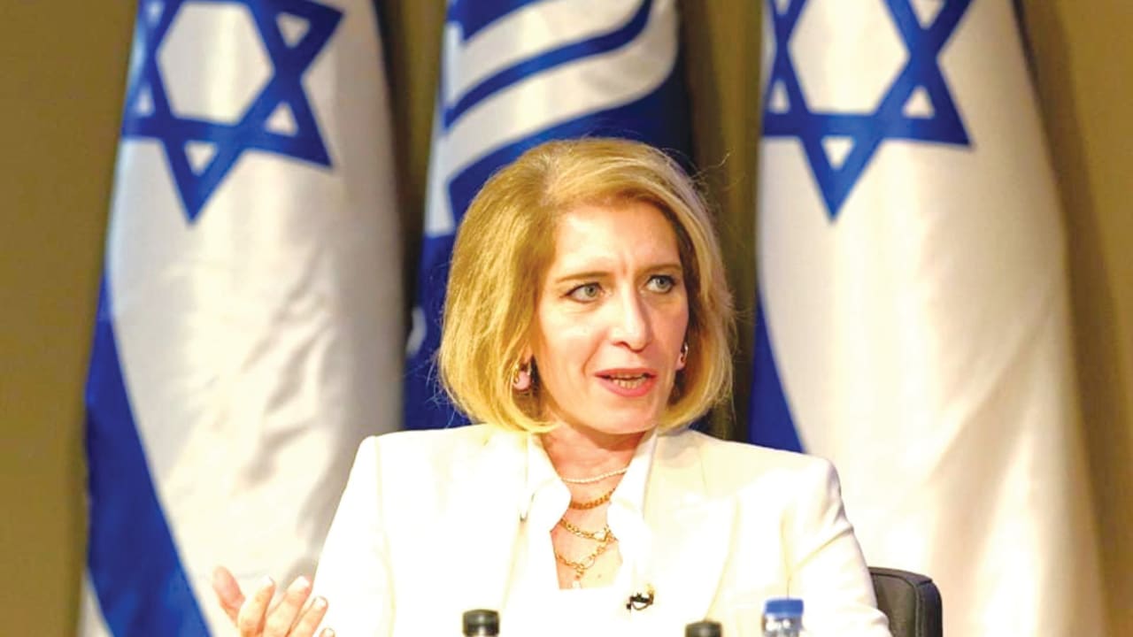 At NGO Monitor Annual Event in Dec. 2025 at Jerusalem's Begin Center, interviewing US Ambassador Mike Huckabee.