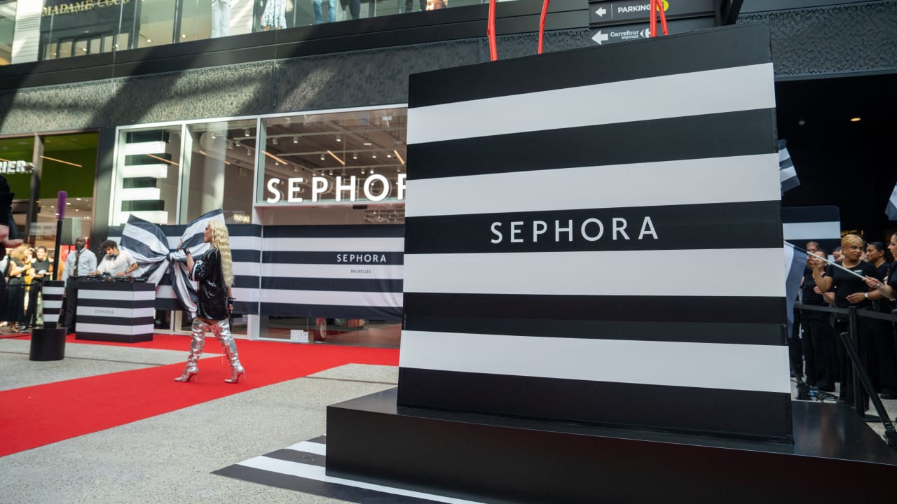 (Illustrative) The opening of a Sephora store at the Docks Bruxsel shopping center in Brussels on June 25, 2026. 