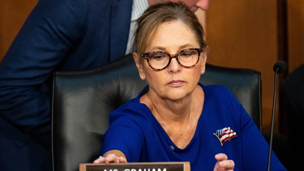 Sen. Darline Graham, A South Carolina Republican, arrives for the Senate Judiciary Committee vote to move the nomination of Acting Attorney General Todd Blanche out of committee in the Hart Senate Office Building on Tuesday, Aug 4, 2026.