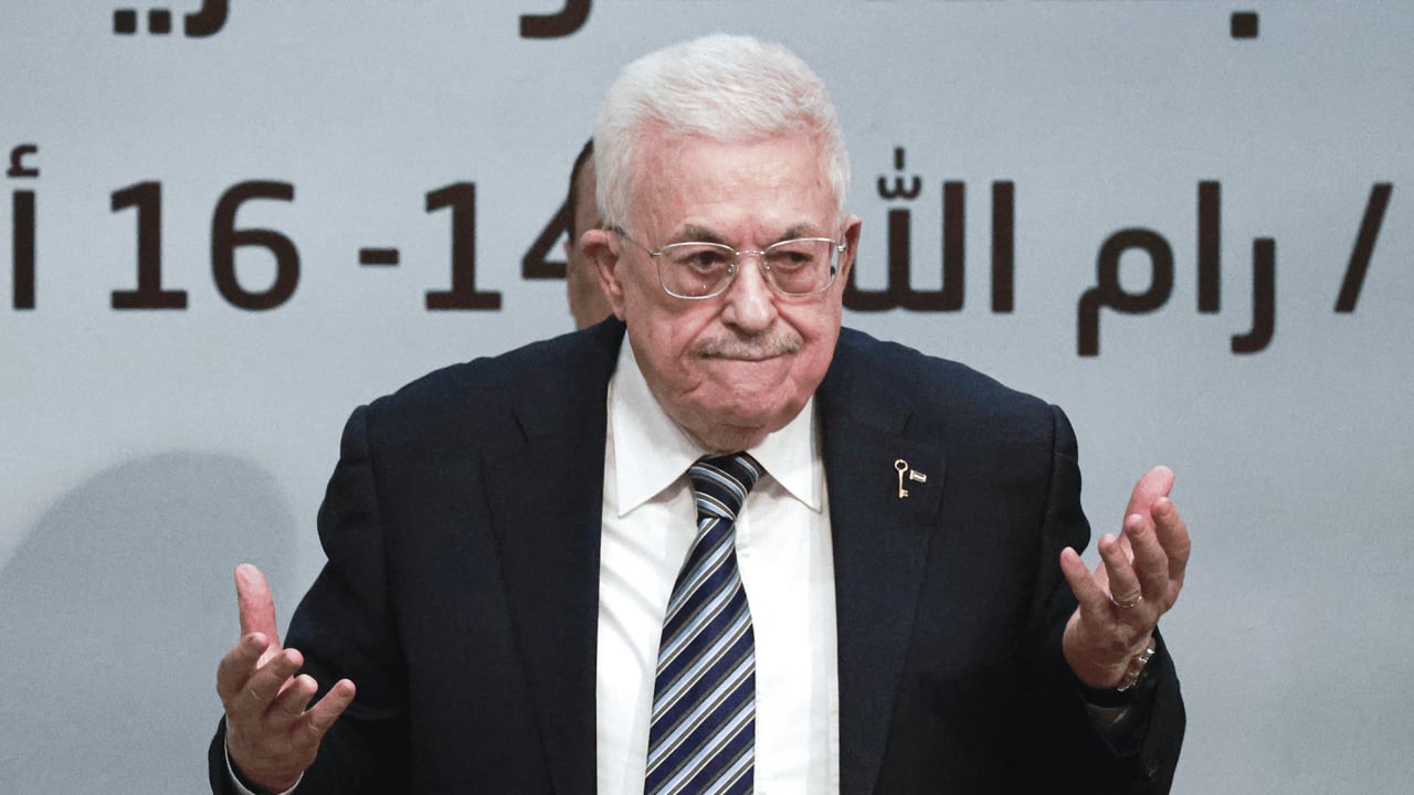 PALESTINIAN AUTHORITY President Mahmoud Abbas. Thousands of October 7 victims and their families are seeking to hold the PA civilly liable, arguing that its long-standing prisoner payment and employment policies helped sustain terrorists who return to violence.
