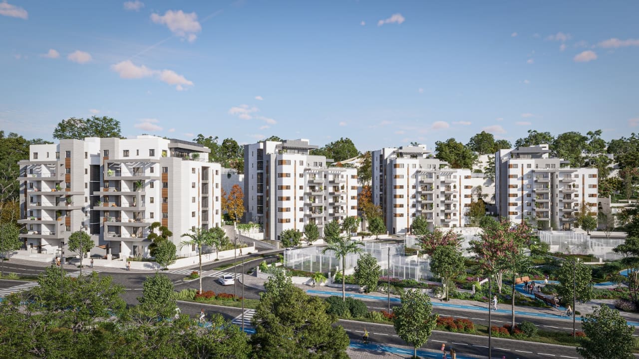 Aderet project in Jerusalem by Ram Aderet Group and Saleet in the Givat Hamatos neighborhood.