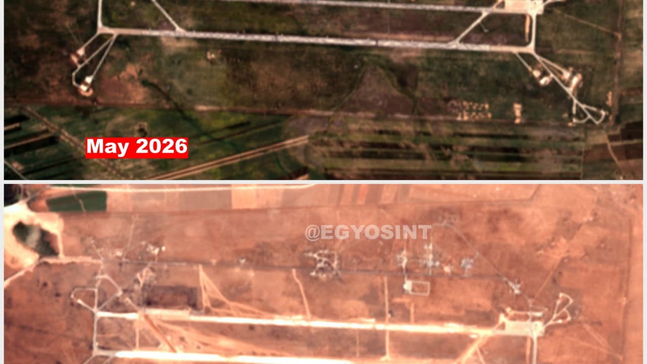  Satellite imagery shows significant activity at the Abu al-Duhur airbase in the months before it was struck overnight, August 18, 2026