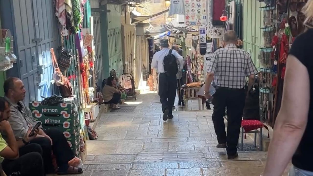 The market in the Arab Quarter of Jerusalem's Old City. August 24, 2026.