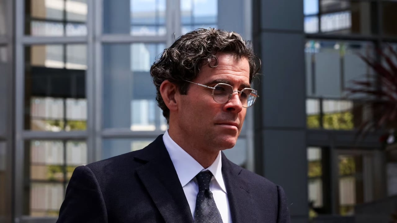 Witness Adam Mosseri, head of Instagram, leaves the courthouse, as Meta faces a landmark trial in federal court over claims from 29 states that the company illegally collected and used children's data in violation of federal law, in Oakland, California, US, August 25, 2026.