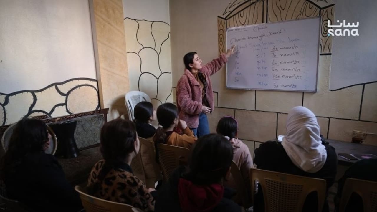 Kurdish language to be taught in Syrian schools in the 2026-2027 academic year; illustrative.
