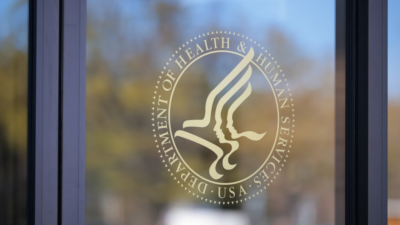 The U.S. Department of Health and Human Services building is seen in Washington, DC.