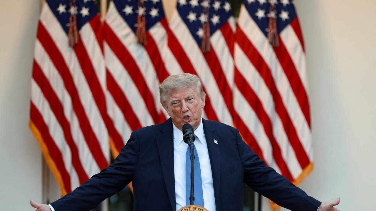 FILE PHOTO: U.S. President Trump hosts a dinner in the Rose Garden at the White House in Washington