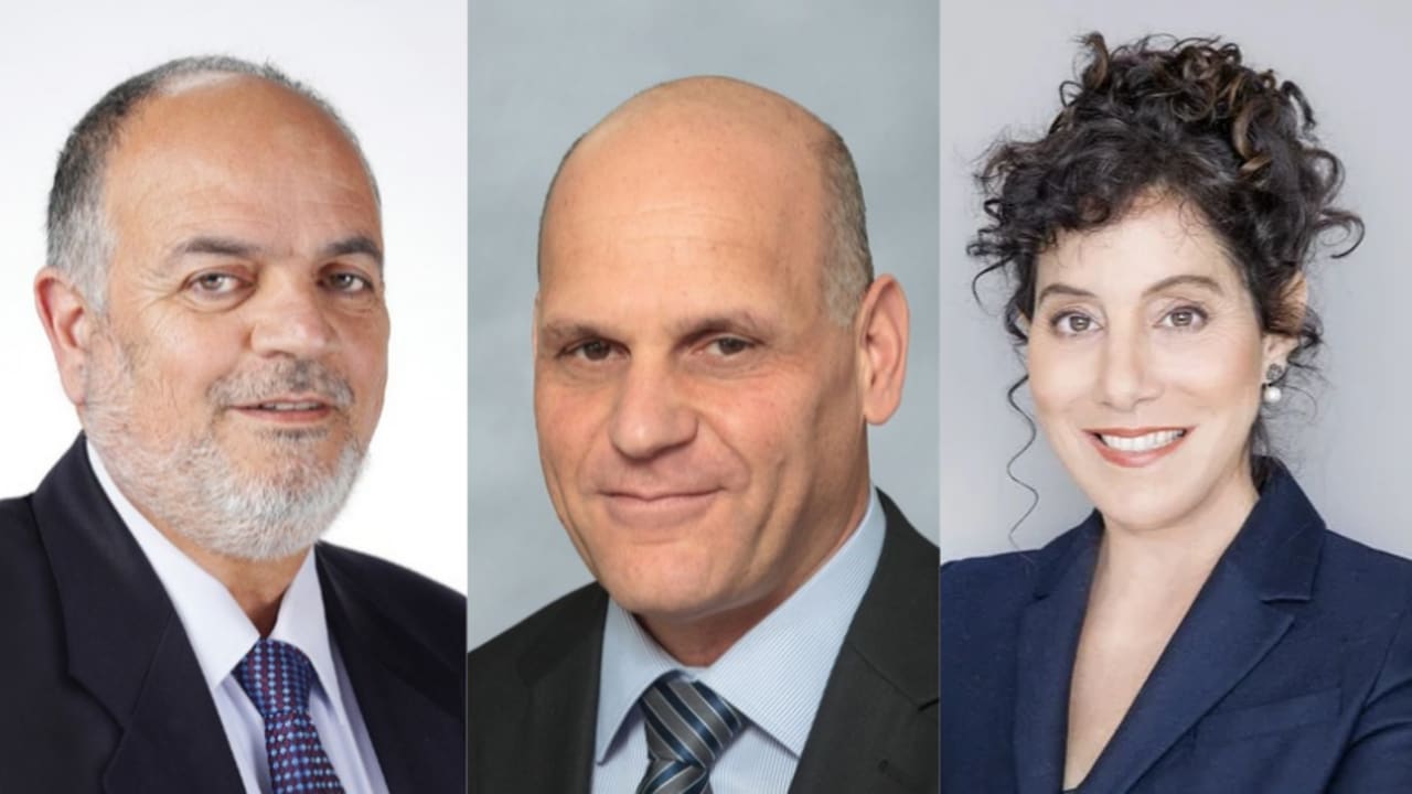 (L-R): Yoav Turgeman, Bezalel (Butzi) Machlis, and Inbal Kreiss