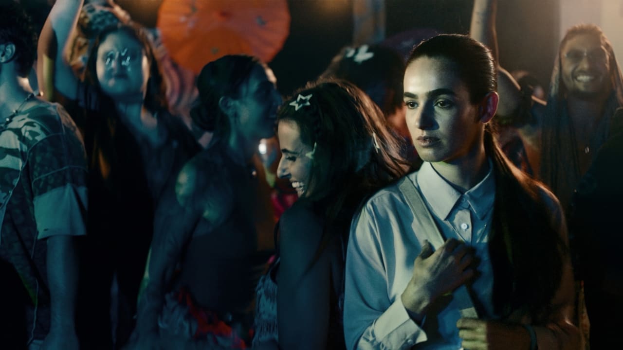 DANIEL GIMPEL (right) plays a religious young woman who has just been dumped and who has decided to rebel by attending Nova. 