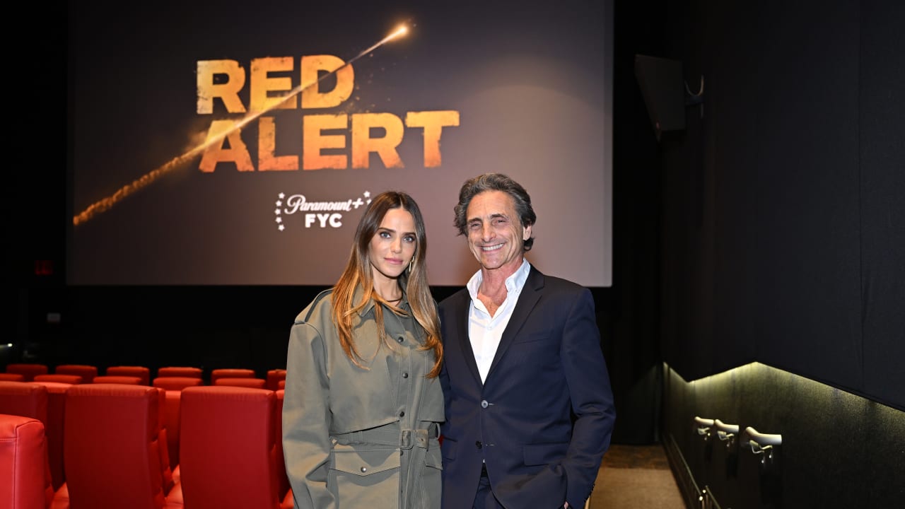 Lawrence Bender, pictured here with Israeli actress Rotem Sela, producer of ‘Red Alert,’ is among other Hollywood figures involved with The Brigade, a group formed by Jewish entertainment figures and allies, who have challenged antisemitism and anti-Israel sentiment within the industry.