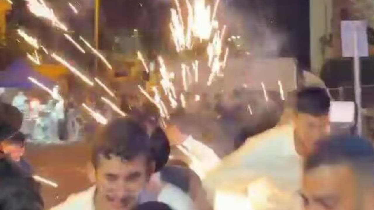Stun grenades thrown at rioters, September 29, 2026.