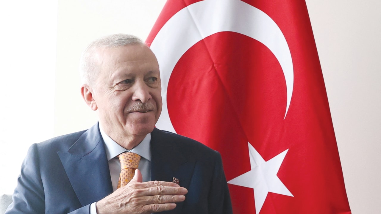Erdogan appears on the sidelines of the 81st United Nations General Assembly last week. 