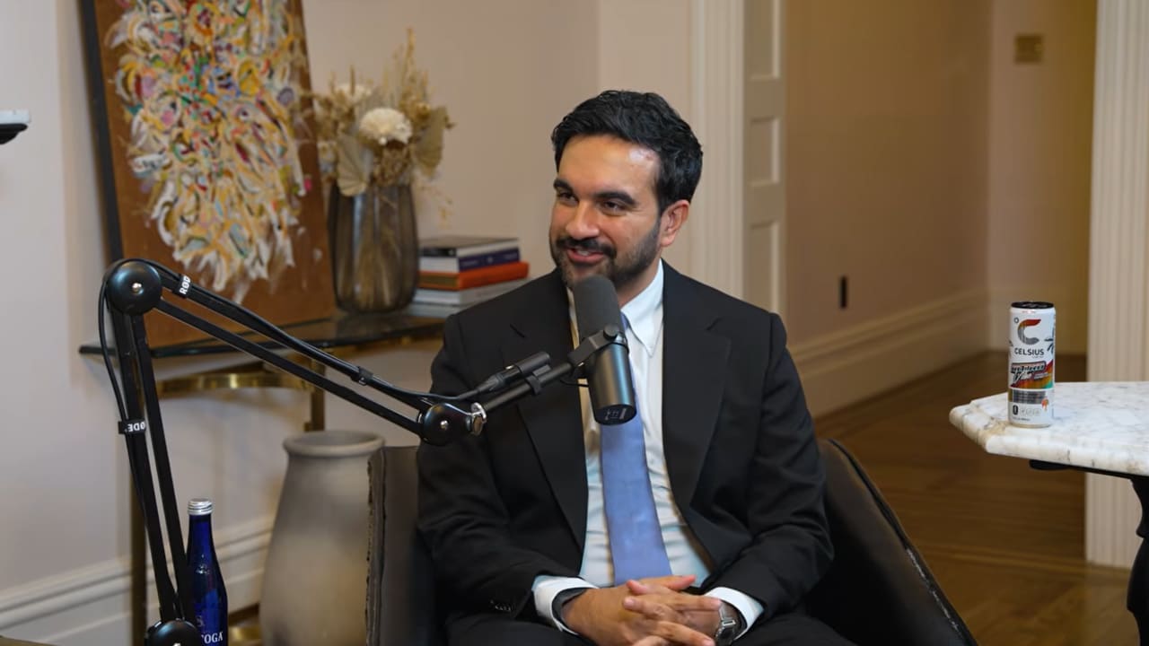 New York City Mayor Zohran Mamdani on the 'This Past Weekend' podcast with comedian Theo Von, October 1, 2026.