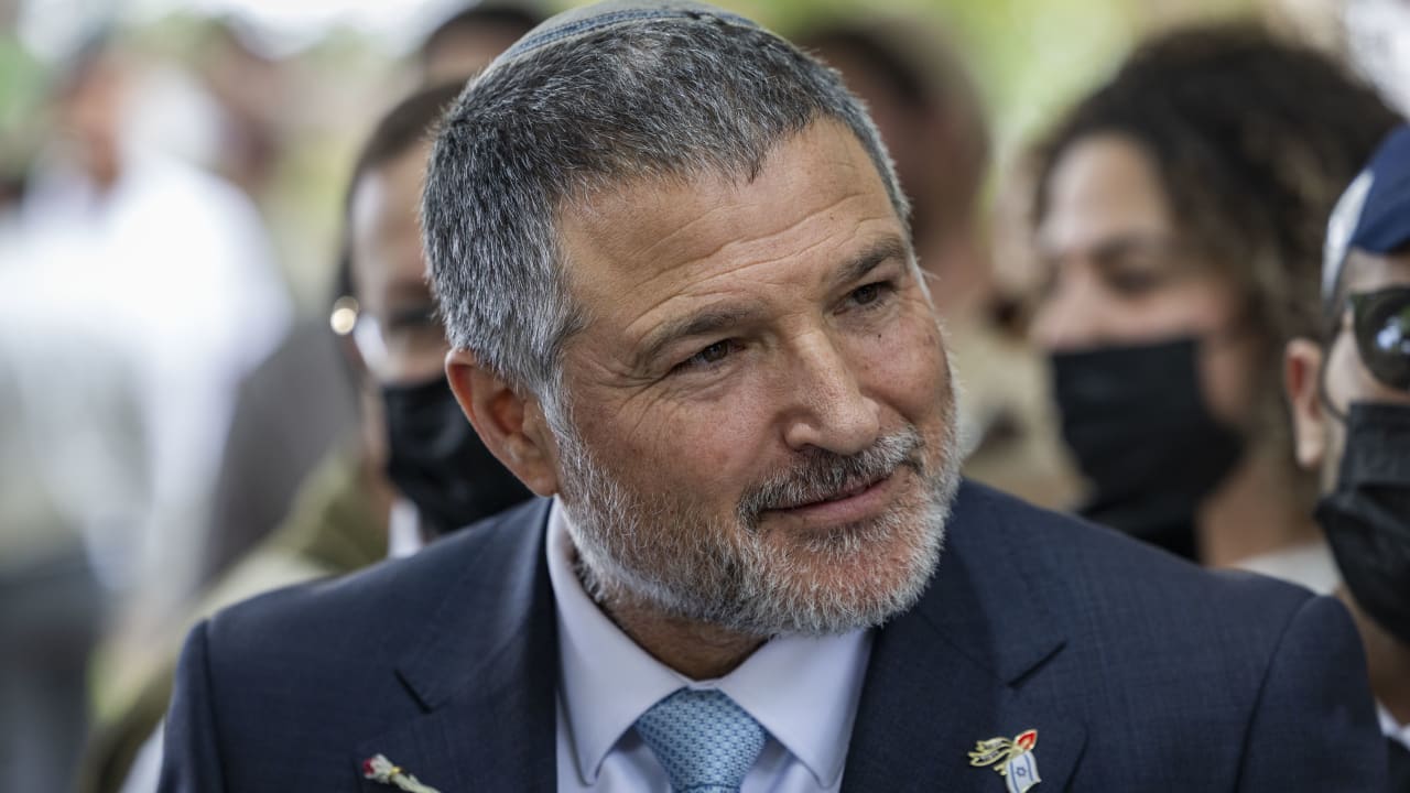 Israel Security Agency (Shin Bet) Director David Zini visits at Mount Herzl Military Cemetery in Jerusalem during Memorial Day which commemorates the fallen Israeli soldiers and victims of terror, on April 21, 2026.
