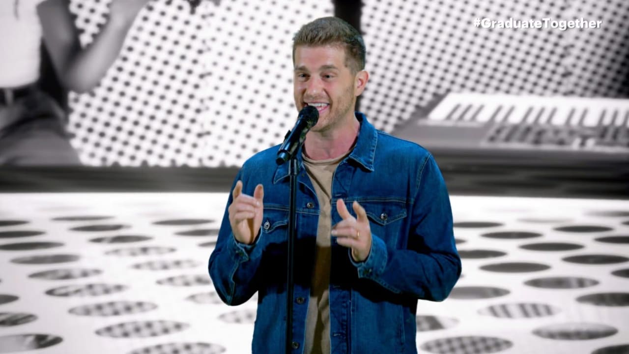 In this screengrab, Jonah Platt performs during Graduate Together: America Honors the High School Class of 2020, May 16, 2020.