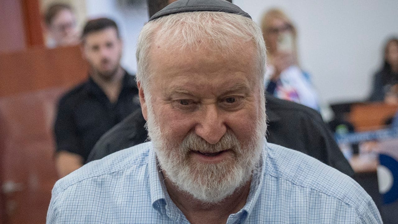 Former Israeli Attorney General Avichai Mandelblit arrives to testify in the corruption trial of Prime Minister Benjamin Netanyahu at the Jerusalem District Court, October 20, 2026.