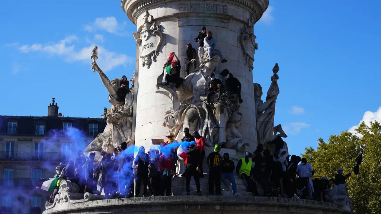 Riots in Paris.