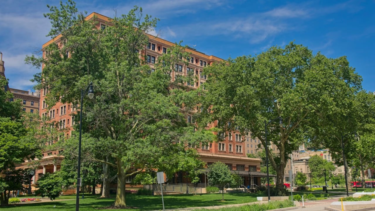 The Student Union on the University of Pittsburgh campus, in Pittsburgh, Pennsylvania.