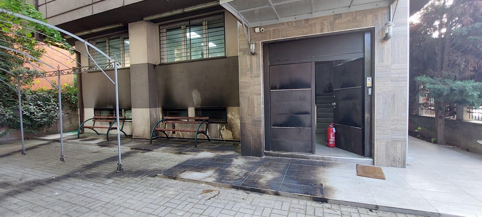 Synagogue targeted in first such arson attack in modern N. Macedonian history, April 12, 2026. (photo credit: North Macedonian Jewish Community Board)