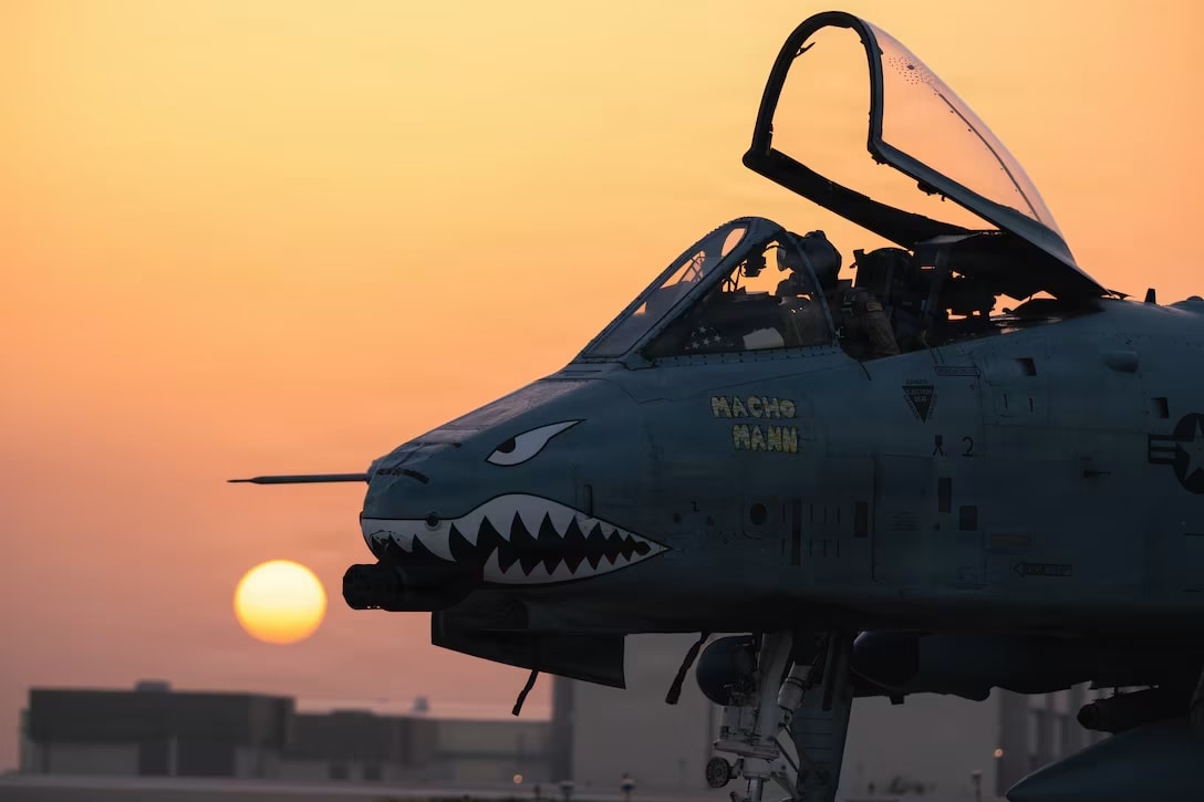 A US Airmen A-10C Thunderbolt II aircraft pilot assigned to the 75th Expeditionary Fighter Squadron sits in an A-10 at a base in the US Central Command area of responsibility, Feb. 1, 2026. (photo credit: U.S. Air Force photo by Staff Sgt. Tylin Rust)