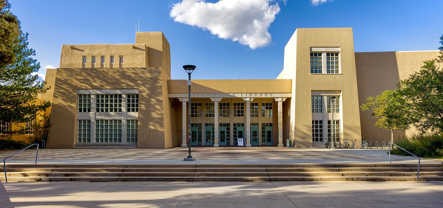  Zimmerman Library, University of New Mexico, Albuquerque. (photo credit: Wikimedia Commons)