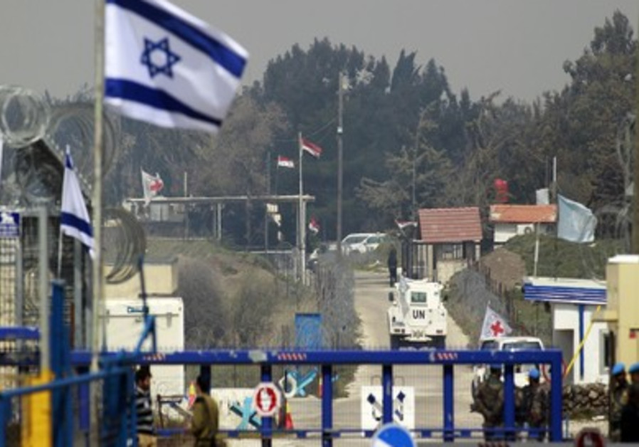 Quneitra border crossing between Israel and Syria.
