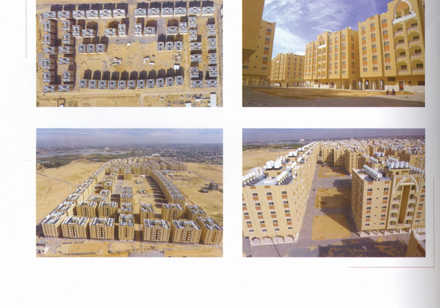 Photos from a Qatari brochure for a construction project in Gaza (credit: screenshot)