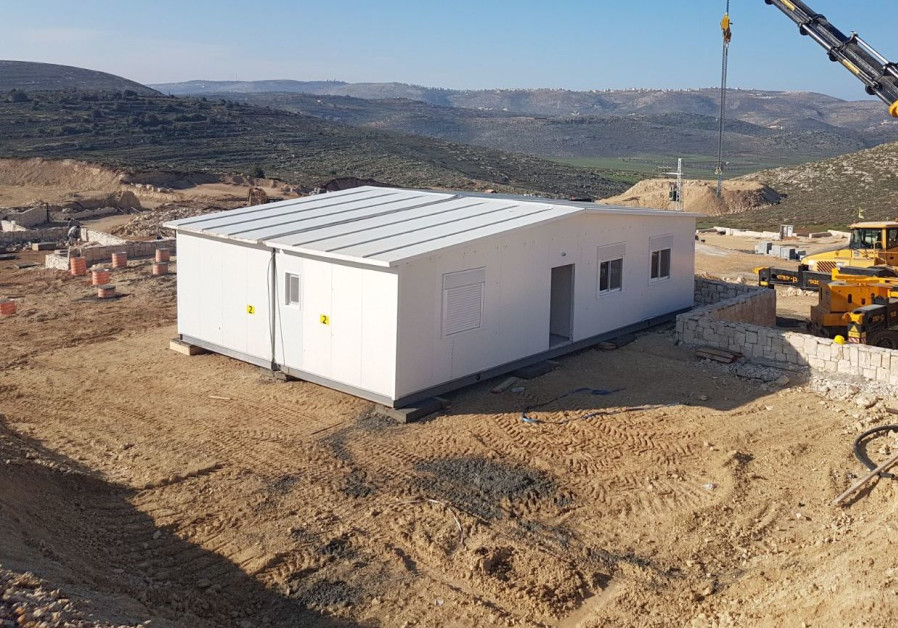 A modular home in the settlement of Amichai (credit: courtesy)