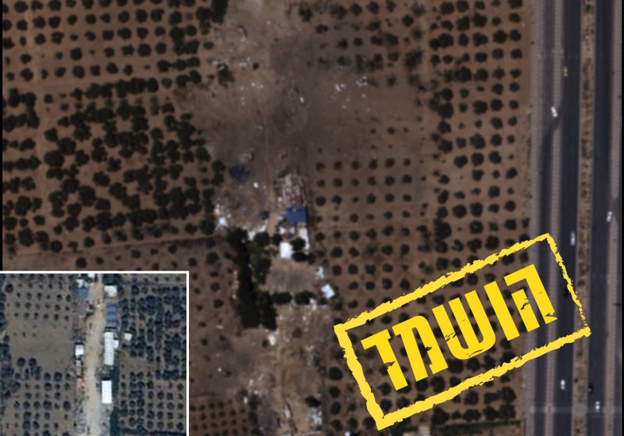 The destroyed headquarters of the Hamas al-Bureij battalion. (IDF Spokesperson's Unit)