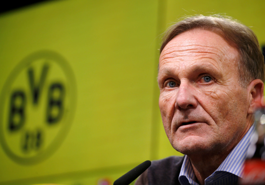 Borussia Dortmund's CEO Hans-Joachim Watzke attends a news conference (Leon Kuegeler/Reuters)