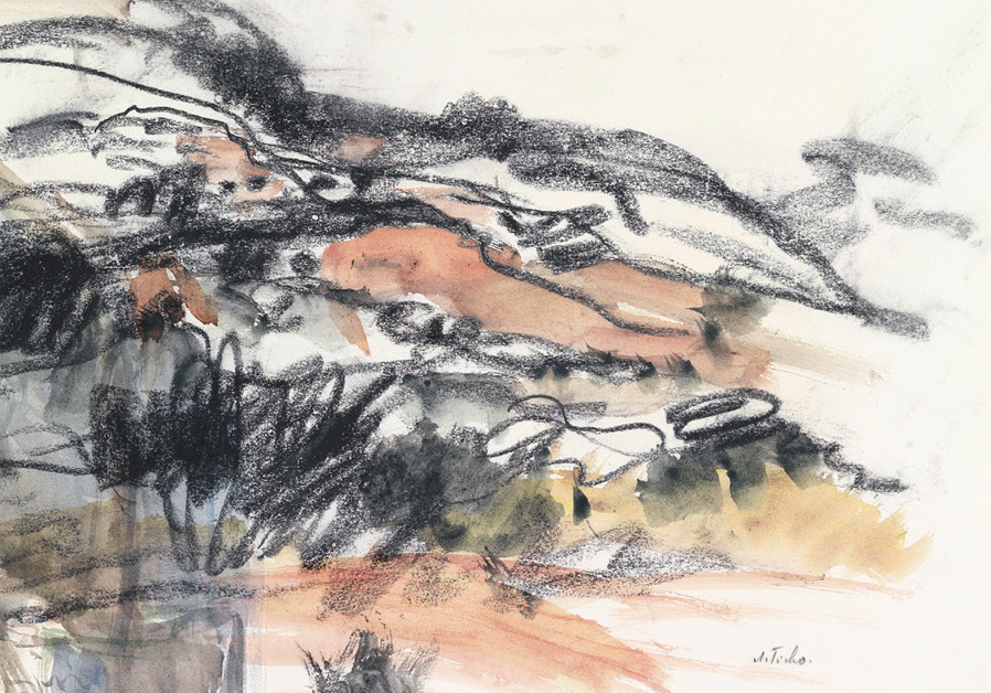 Hilly Landscape, 1960 (Credit: Anna Ticho)