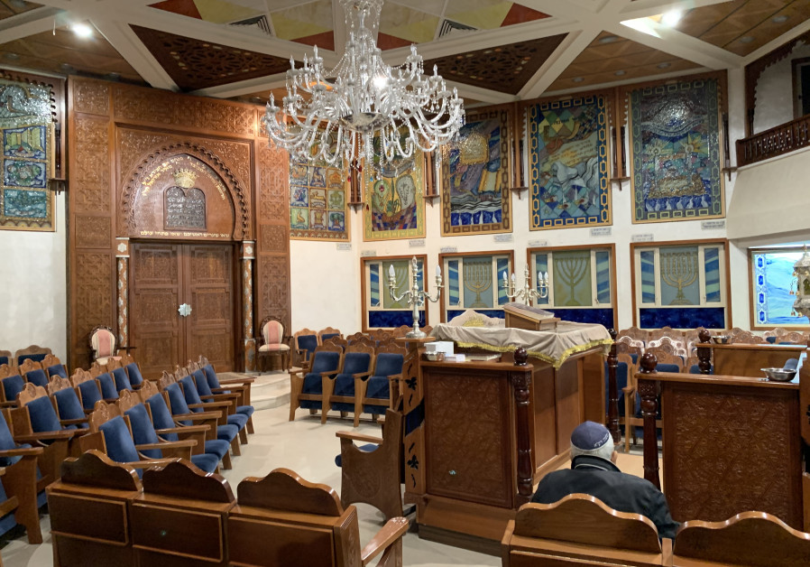 THE POWERFUL, Intricately detailed stained-glass windows of the Magen Avraham Synagogue.
