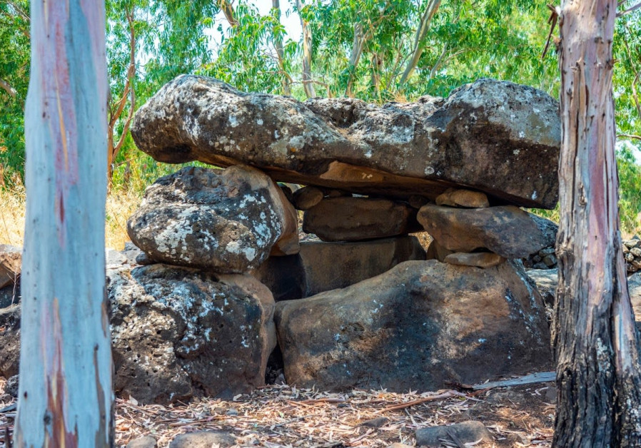 The dolmen in the Yehudiya Nature Reserve. (photo credit: YANIV BERMAN/IAA)