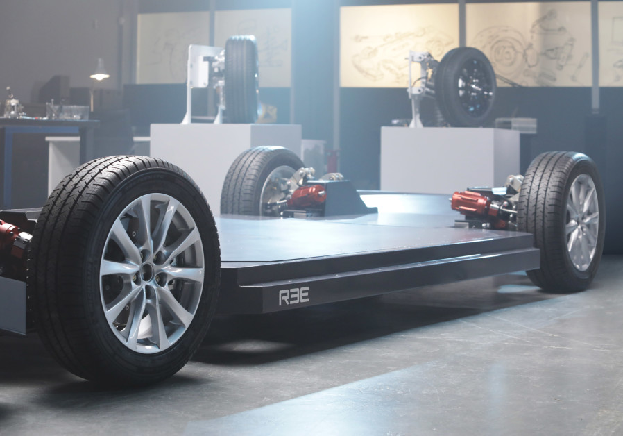 REE's electric vehicle design platform. (Courtesy)