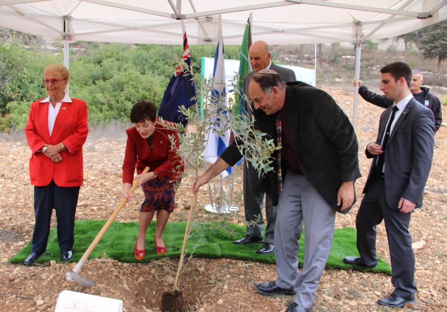 New Zealand Governor General Plants a Tree in Jerusalem