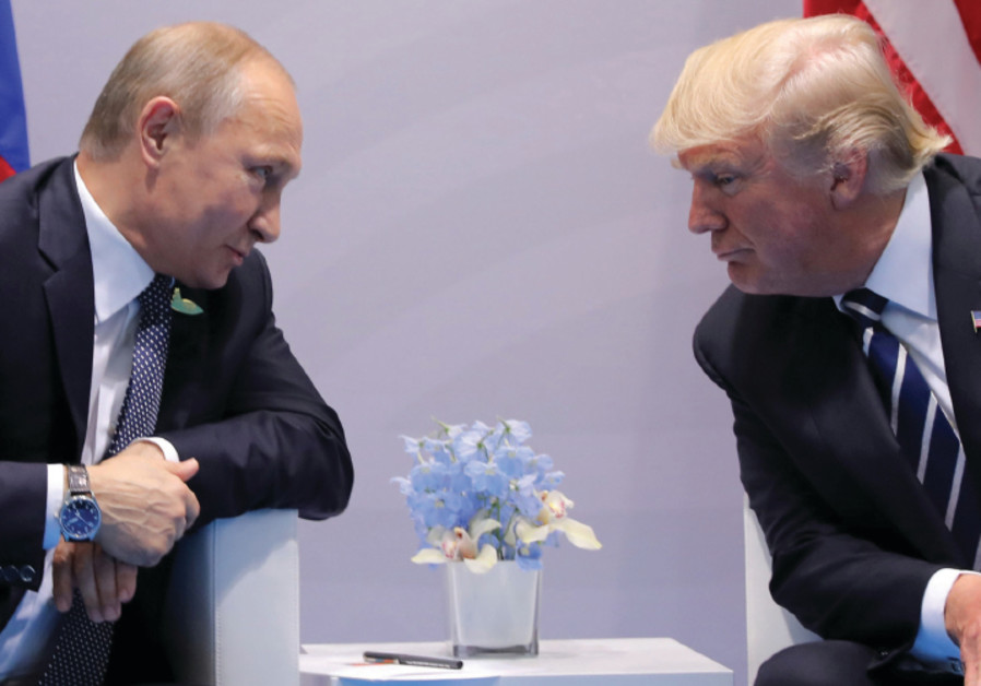 Russia’s President Vladimir Putin faces off with US President Donald Trump at the G20 summit in Hamb
