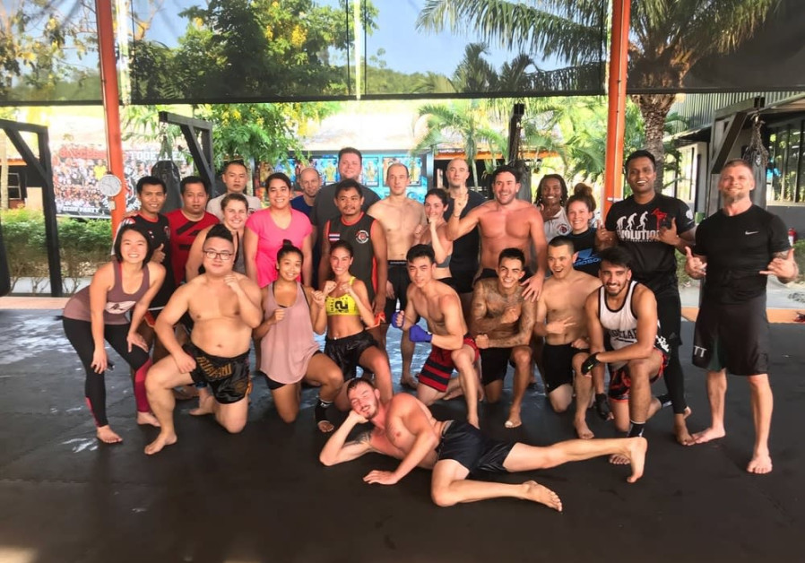 The author and other tourists who came to train in Muay Thai at Tiger Muay Thai in Phuket, Thailand in April 2018/ Anna Ahronheim